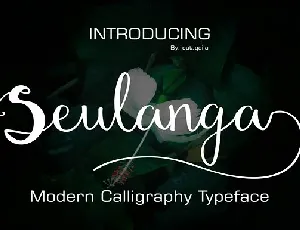 Seulanga Script font