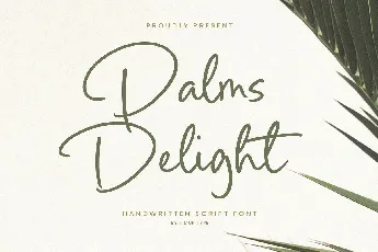 Palms Delight font