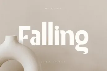 Falling font