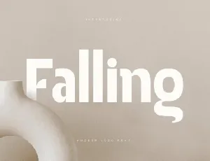 Falling font