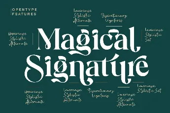 Magical Signature Personal Use font