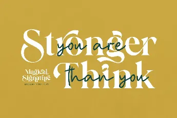 Magical Signature Personal Use font