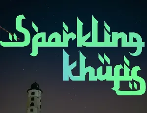 Sparkling Khufis font