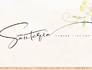 Santeria Calligraphy font