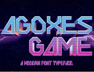 AGOYES GAME font