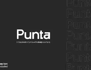 Punta Sans Serif font