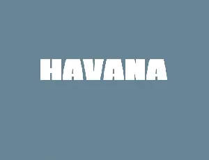 Havana Bold Sans Serif font