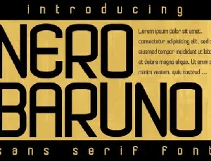 Nero Baruno Display font