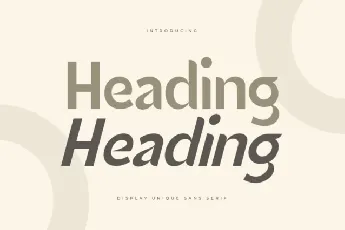 Heading font