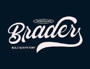 Brader font