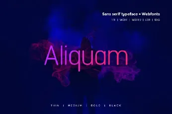 Aliquam Family font