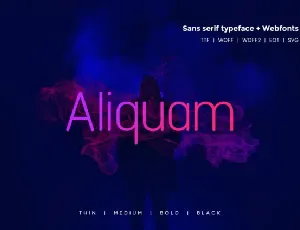 Aliquam Family font