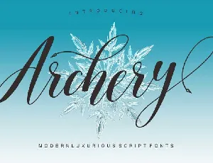 Archery Script font