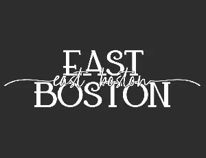 East Boston Demo font