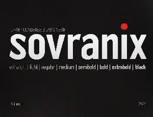 Sovranix font