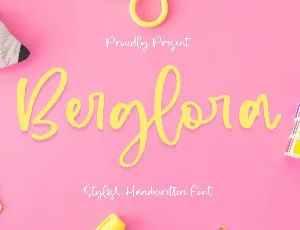 Berglora font