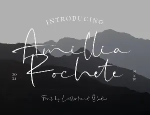 Amillia Rochete font