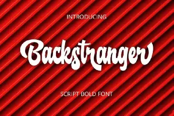 Backstranger – Bold Script font