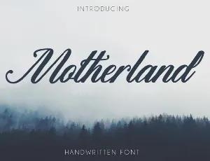 Motherland font