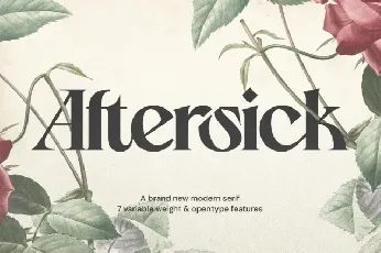 Aftersick font