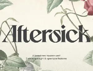 Aftersick font