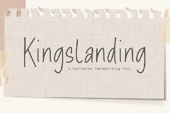 Kingslanding font