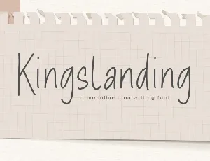 Kingslanding font