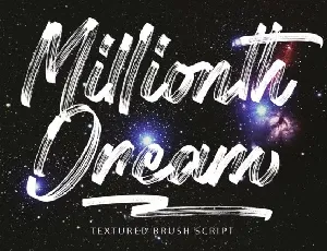 Millionth Dream font
