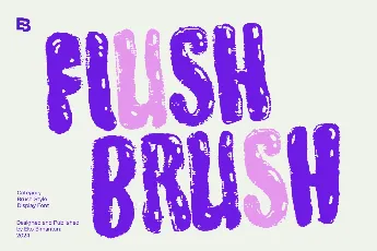 Flush Brush Trial font