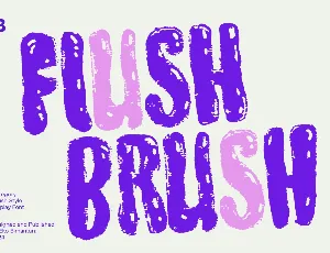 Flush Brush Trial font