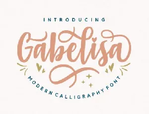 Gabelisa Script font