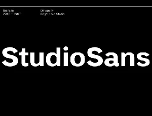 StudioSans Family font