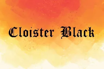 Cloister Black font