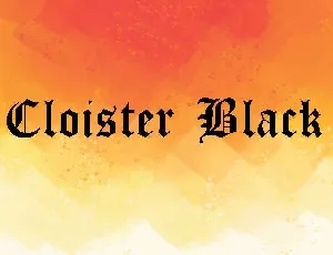 Cloister Black font