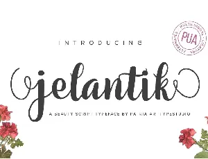 Jelantik Script font