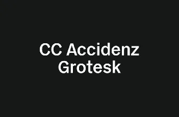 CC Accidenz Grotesk font