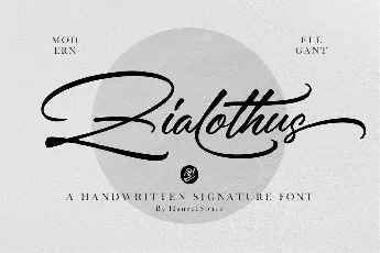 Zialothus font