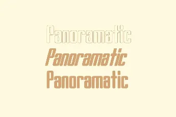 Panoramatic Demo font