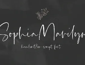 Sophia Marilyn font