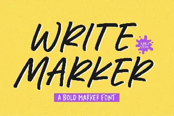 Write Marker font