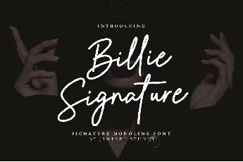 Billie Signature font