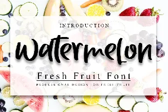 Watermelon font