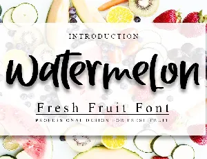 Watermelon font