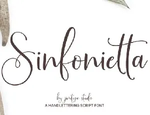 Sinfonietta Handwritten Script font