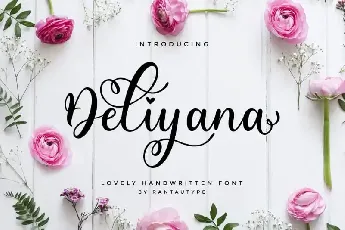 Deliyana Calligraphy font