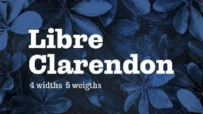 Libre Clarendon – Slab Serif font