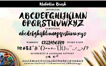 Mabotim Brush font