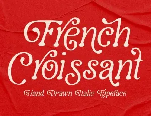 French Croissant font