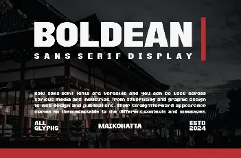 BOLDEAN font