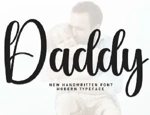 Daddy Script font